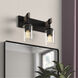 Fulton 2 Light 16 inch Matte Black Bath Bar Wall Light